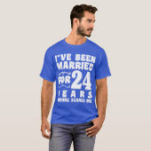 Ich bin seit 24 Jahren Verheiratet T-Shirt (Vorne ganz)
