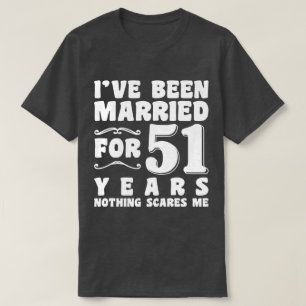 Ich bin seit 51 Jahren verheiratet Ehemann Ehefrau T-Shirt