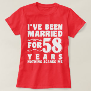 Ich bin seit 58 Jahren verheiratet Geburtstagsgesc T-Shirt