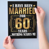Ich bin seit 60 Jahren Verheiratet, 60. Hochzeit Flyer (Hand)