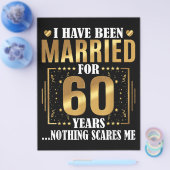 Ich bin seit 60 Jahren Verheiratet, 60. Hochzeit Flyer (Einzeln)