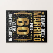 Ich bin seit 60 Jahren Verheiratet, 60. Hochzeit Puzzle (Horizontal)