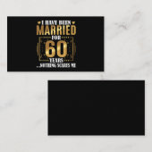 Ich bin seit 60 Jahren Verheiratet, 60. Hochzeit Visitenkarte (Vorne/Hinten)