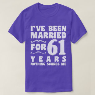 Ich bin seit 61 Jahren Cool Verheiratet T-Shirt
