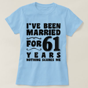 Ich bin seit 61 Jahren verheiratet Verlobungsgesch T-Shirt