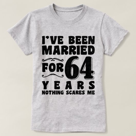 Ich bin seit 64 Jahren Verheiratet Verlobung in de T-Shirt (Design vorne)