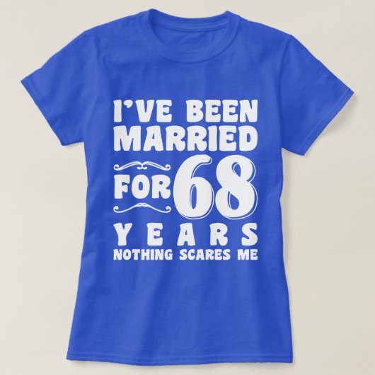 Ich bin seit 68 Jahren Verheiratet Verlobung in Ge T-Shirt (Design vorne)