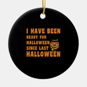 Ich bin seit letztem Halloween auf Halloween vorbe Keramik Ornament
