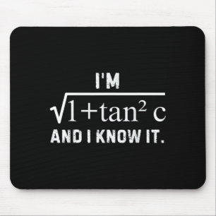 Ich bin Sek C und ich weiß es - Lustiger Y-Mathema Mousepad