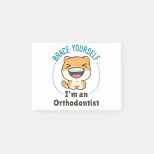 Ich bin selbst ein Orthodontist Animal Braces Post-it Klebezettel
