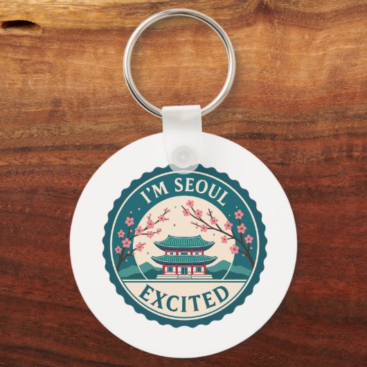 Ich bin Seoul aufgeregt über Korea Schlüsselanhänger (Rückseite)