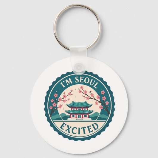 Ich bin Seoul aufgeregt über Korea Schlüsselanhänger (Rückseite)