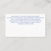 ICH BIN SERIEN - FÜR FARBEN VISITENKARTE (Rückseite)