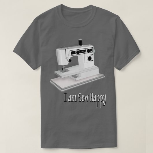 Ich bin Sew Happy T-Shirt (Design vorne)
