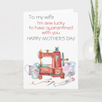 Ich bin Sew Lucky, um Muttertag in Quarantäne zu h