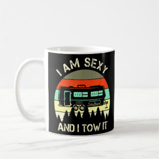 Ich bin sexy und ich schleppe es Vintage-Camping-C Kaffeetasse
