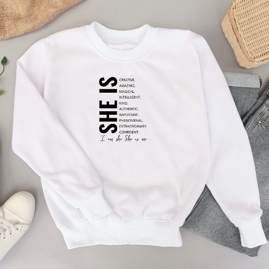 Ich bin "She-She" bin ich Ermutigung T-Shirt