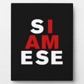 ICH BIN SIAMESE FOTOPLATTE (Vorderseite)