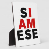 ICH BIN SIAMESE FOTOPLATTE (Seite)