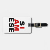 ICH BIN SIAMESE GEPÄCKANHÄNGER (Vorderseite horizontal)