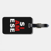 ICH BIN SIAMESE GEPÄCKANHÄNGER (Rückseite horizontal)