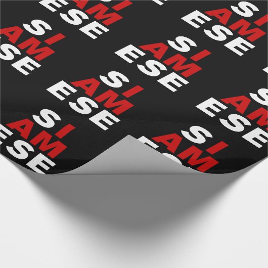 ICH BIN SIAMESE GESCHENKPAPIER (Ecke)