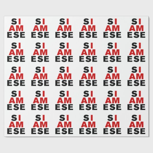 ICH BIN SIAMESE GESCHENKPAPIER (Flach)