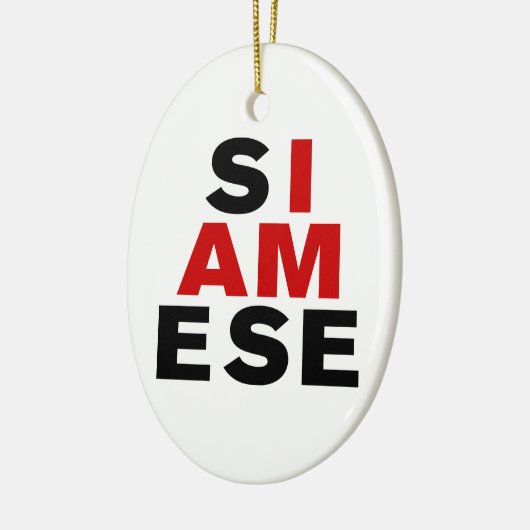 ICH BIN SIAMESE KERAMIKORNAMENT (Links)