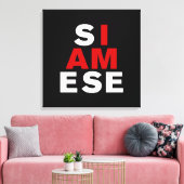 ICH BIN SIAMESE LEINWANDDRUCK (Insitu (Wohnzimmer))