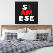 ICH BIN SIAMESE LEINWANDDRUCK (Insitu (Schlafzimmer))