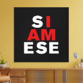 ICH BIN SIAMESE LEINWANDDRUCK (Insitu (Wohnzimmer))