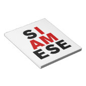 ICH BIN SIAMESE NOTIZBLOCK (angewinkelt)