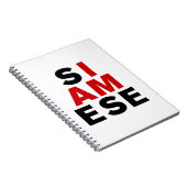 ICH BIN SIAMESE NOTIZBLOCK (Rechte Seite)