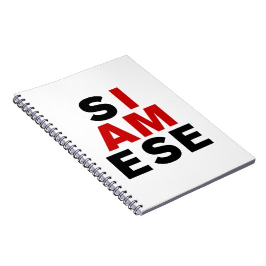 ICH BIN SIAMESE NOTIZBLOCK (Rechte Seite)