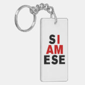 ICH BIN SIAMESE SCHLÜSSELANHÄNGER (Vorderseite links)