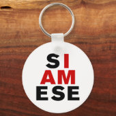 ICH BIN SIAMESE SCHLÜSSELANHÄNGER (Vorderseite)