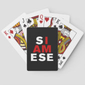 ICH BIN SIAMESE SPIELKARTEN (Rückseite)
