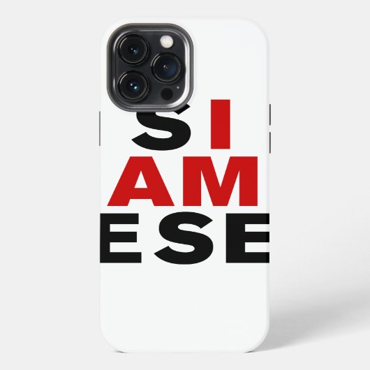 ICH BIN SIAMESISCH iPhone HÜLLE (Rückseite)