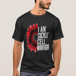 Ich bin Sichelzellenkrieger Burgundy Sonnenblume A T-Shirt