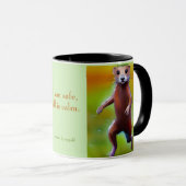 Ich bin sicher, alles ist ruhig, Mantra künstleris Tasse (VorderseiteRechts)