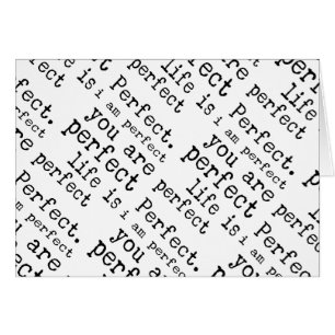 ich bin Sie bin perfektes Leben bin perfekt