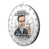 Ich bin SIE FRAGTE DIESE FRAGE FROH Dartscheibe (Vorderseite rechts)