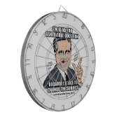 Ich bin SIE FRAGTE DIESE FRAGE FROH Dartscheibe (Vorderseite Links)