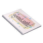 Ich bin sie und sie ist mein Notebook Notizblock (Rechte Seite)