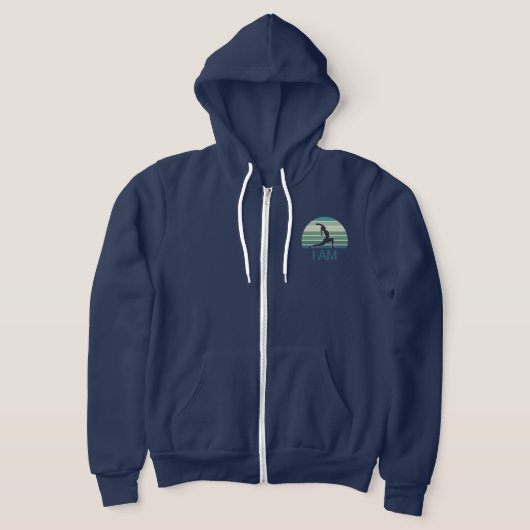Ich BIN Signature Ocean Green Zip-Up Hoodie (Ablage )