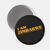 Ich bin Simbabwe Magnet (Vorderseite/Rückseite)