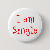 Ich bin Single Button (Vorderseite)