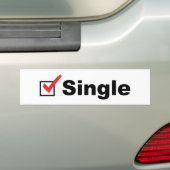Ich bin Single und verfügbar Autoaufkleber (Auf Auto)