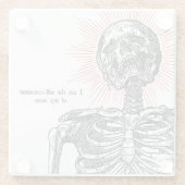 Ich bin Skeleton! Glasuntersetzer (Rückseite)