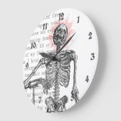 Ich bin Skeleton! Große Wanduhr (Winkel)